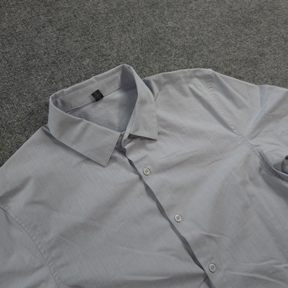 Lululemon Shirt Mens L Blue Commission Casual Lightweight Woven Preppy Office